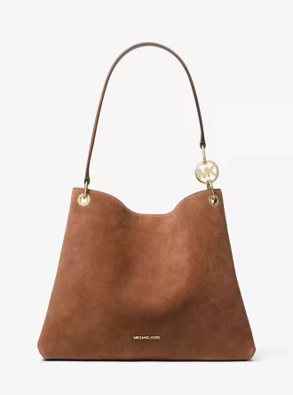 Christina Large Suede Shoulder Bag