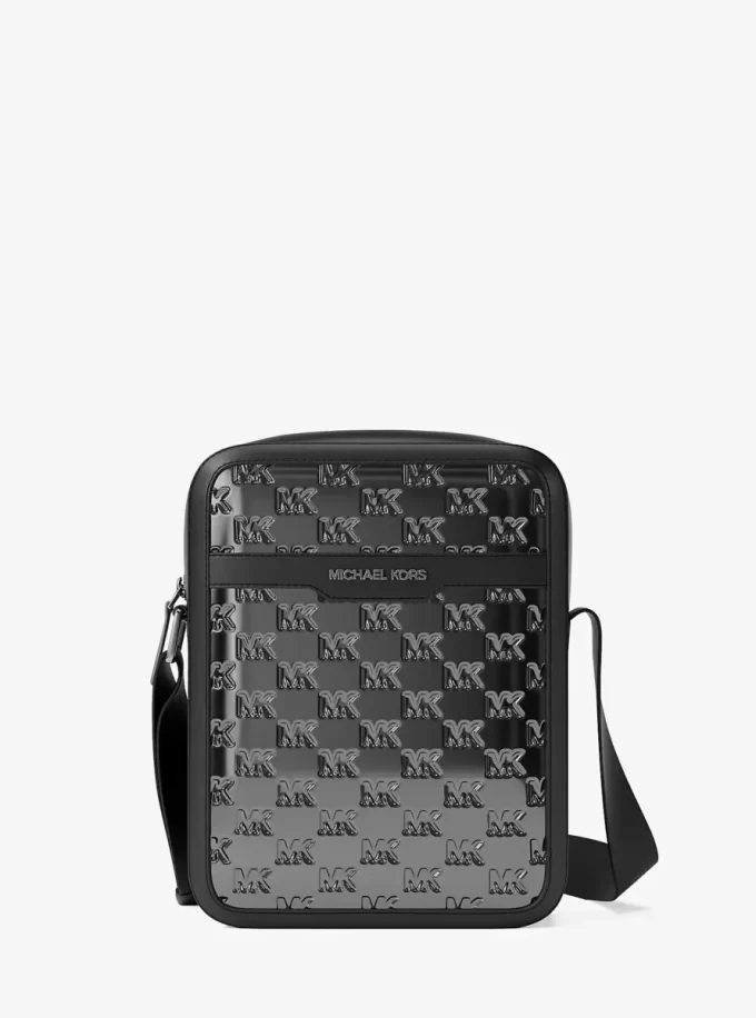 Cooper Metallic Logo Debossed Flight Bag
