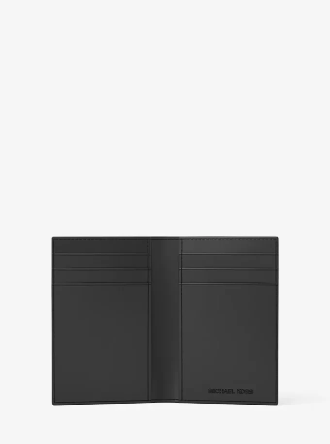 Cooper Metallic Logo Debossed Folding Card Case