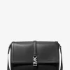Cyrus Medium Pebbled Leather Messenger Bag