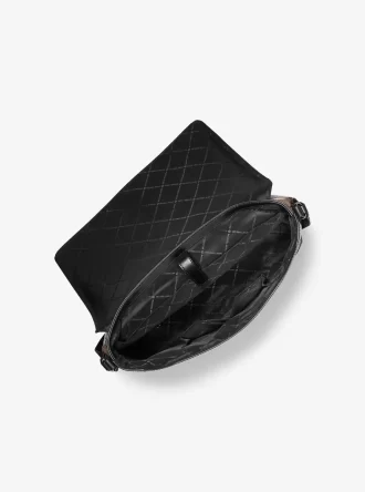 Cyrus Medium Snake Embossed Messenger Bag