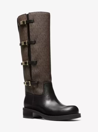 Darrington Signature Logo and Leather Boot