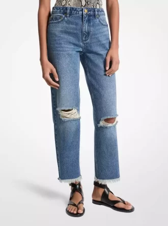 Distressed Denim Jeans