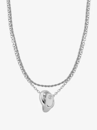 Double Layered Intertwined Necklace