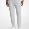 Embossed Logo Cotton Blend Joggers