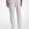 Embossed Logo Cotton Blend Joggers