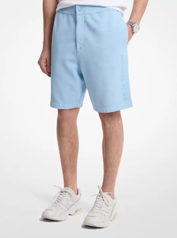 Garment-Dyed Cotton Shorts