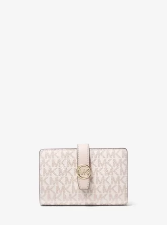 Greenwich Medium Signature Logo Zip-Around Wallet