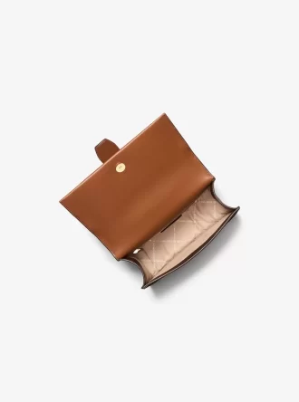 Greenwich Small Color-Block Signature Logo Crossbody Bag