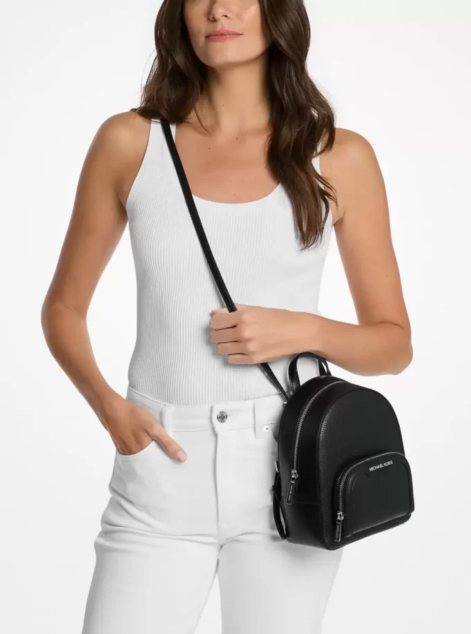 Jaycee Extra-Small Pebbled Leather Convertible Backpack