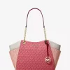 Jet Set Large Color-Block Signature Logo Tote Bag Jet Set Large Color-Block Signature Logo Tote Bag