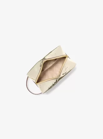 Jet Set Medium Metallic Logo Debossed Travel Kit
