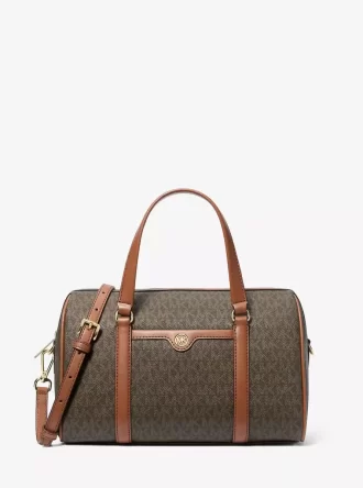 Jet Set Travel Medium Signature Logo Duffel Crossbody Bag