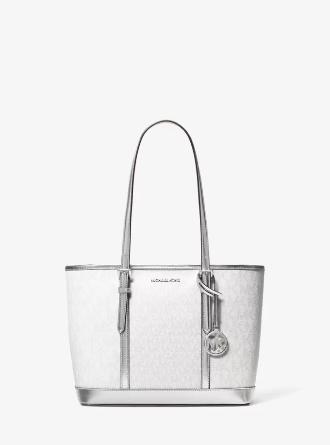 Jet Set Travel Small Metallic Logo Top-Zip Tote Bag Jet Set Travel Small Metallic Logo Top-Zip Tote Bag