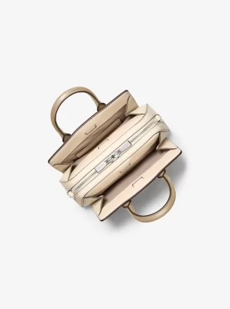 Laila Extra-Small Color-Block Leather Crossbody Bag