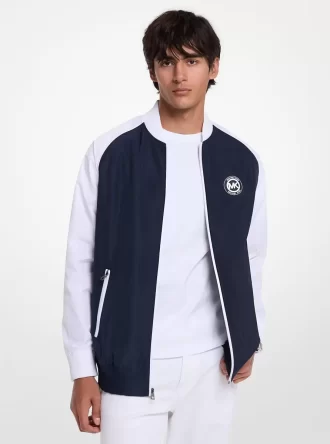 Logo Charm Windbreaker Jacket