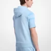 Logo Garment-Dyed Cotton Short Sleeve Hoodie Logo Garment-Dyed Cotton Short Sleeve Hoodie