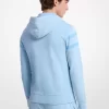 Logo Garment-Dyed Cotton Zip Up Hoodie