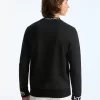 Logo Trim Cotton Blend Sweatshirt