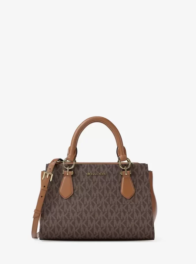 Marilyn Small Signature Logo Messenger Bag