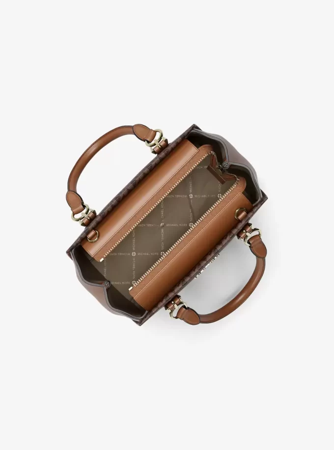 Marilyn Small Signature Logo Messenger Bag