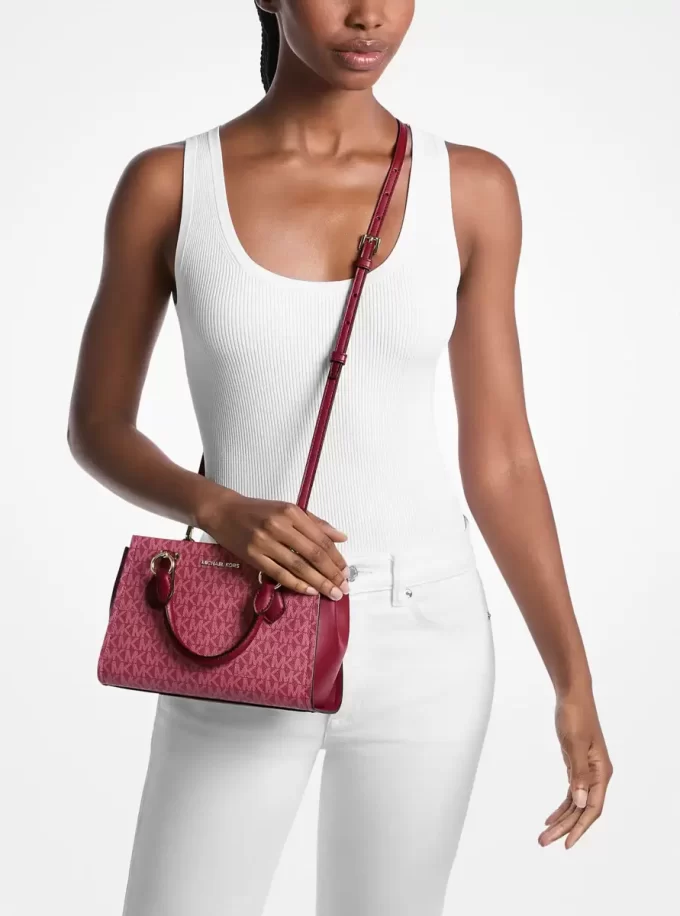 Marilyn Small Signature Logo Messenger Bag
