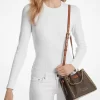 Mina Small Signature Logo Chain Crossbody Bag