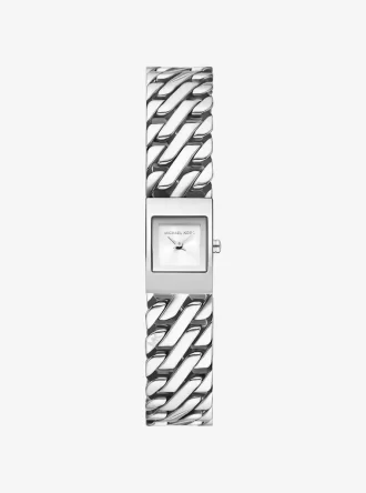 Mini Darrington Silver-Tone Chain-Link Watch