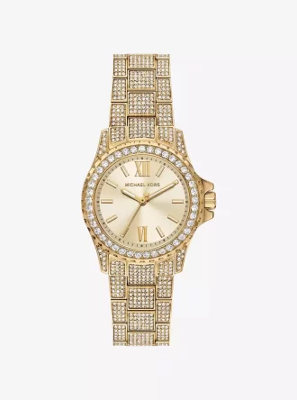 Mini Everest Pavé Gold-Tone Watch