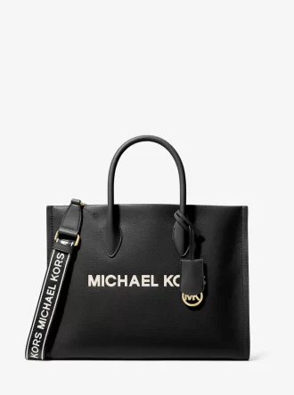 Mirella Medium Pebbled Leather Tote Bag