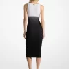 Ombré Ribbed Stretch Viscose Dress