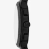 Oversized Billie Frosted Black-Tone Watch