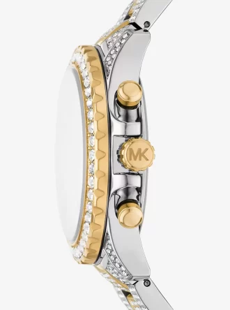 Oversized Everest Pavé Two-Tone Watch