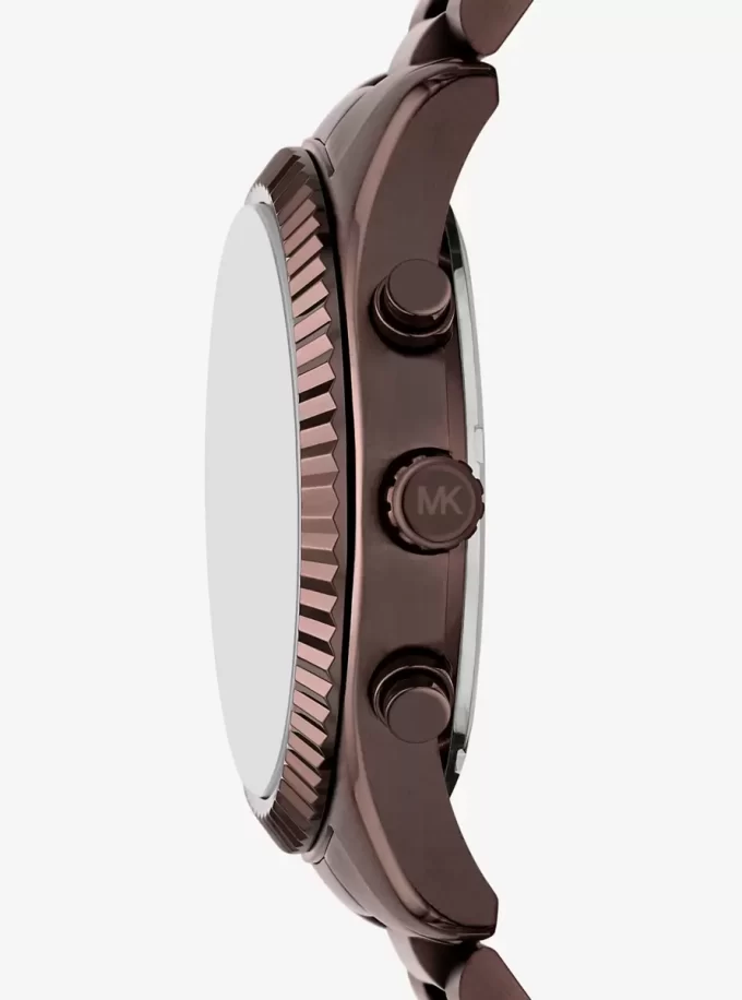 Oversized Lexington Brown-Tone Watch