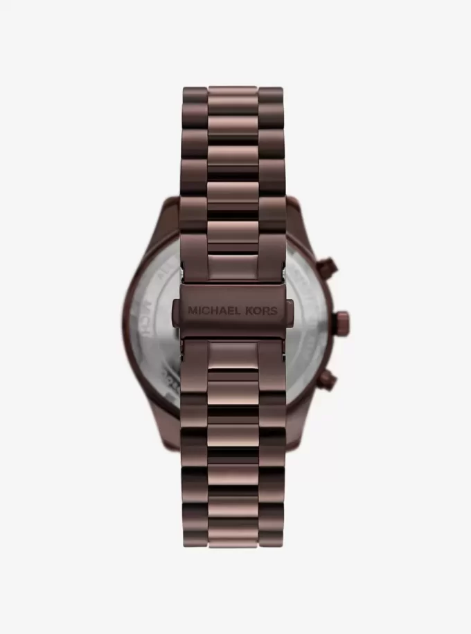 Oversized Lexington Brown-Tone Watch