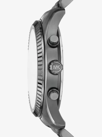 Oversized Lexington Gunmetal Watch and Bracelet Gift Set