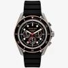Oversized Maritime Gunmetal and Silicone Watch