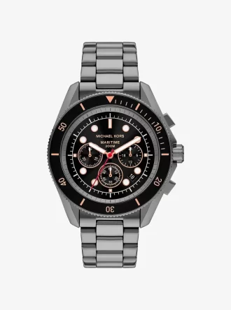 Oversized Maritime Gunmetal Watch