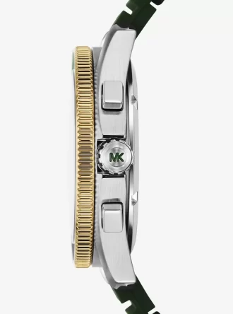 Oversized Maritime Two-Tone and Silicone Watch