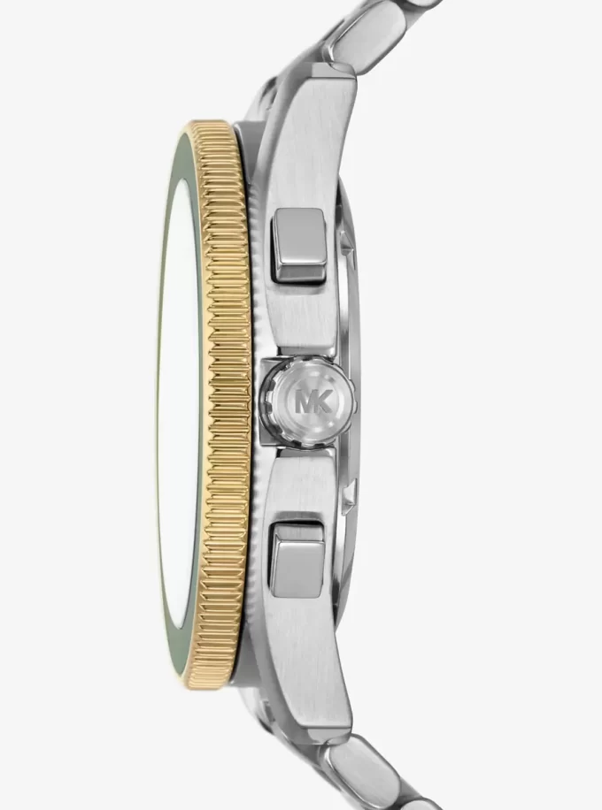Oversized Maritime Two-Tone Watch