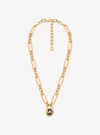 Pavé Lock Necklace