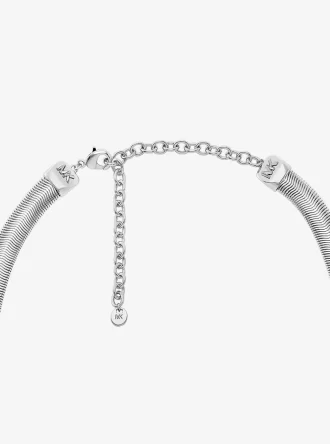 Precious Metal-Plated Brass Snake Chain Necklace