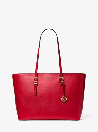 Quinn Large Metallic Signature Logo Tote Bag