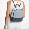 Rhea Medium Color-Block Signature Logo Backpack