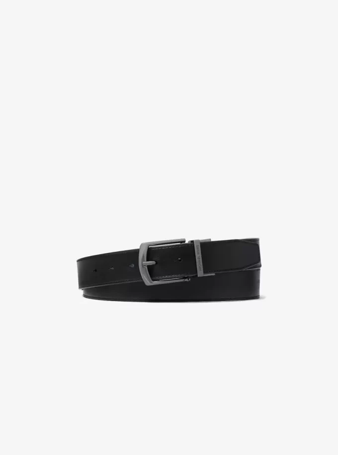 Signature Logo Billfold Wallet and Belt Gift Set
